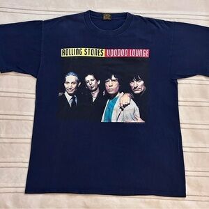 Vintage Rolling Stones T- Shirt Men’s SZ XL Voodoo Lounge Tour 1994-95 Cotton‍‍‍